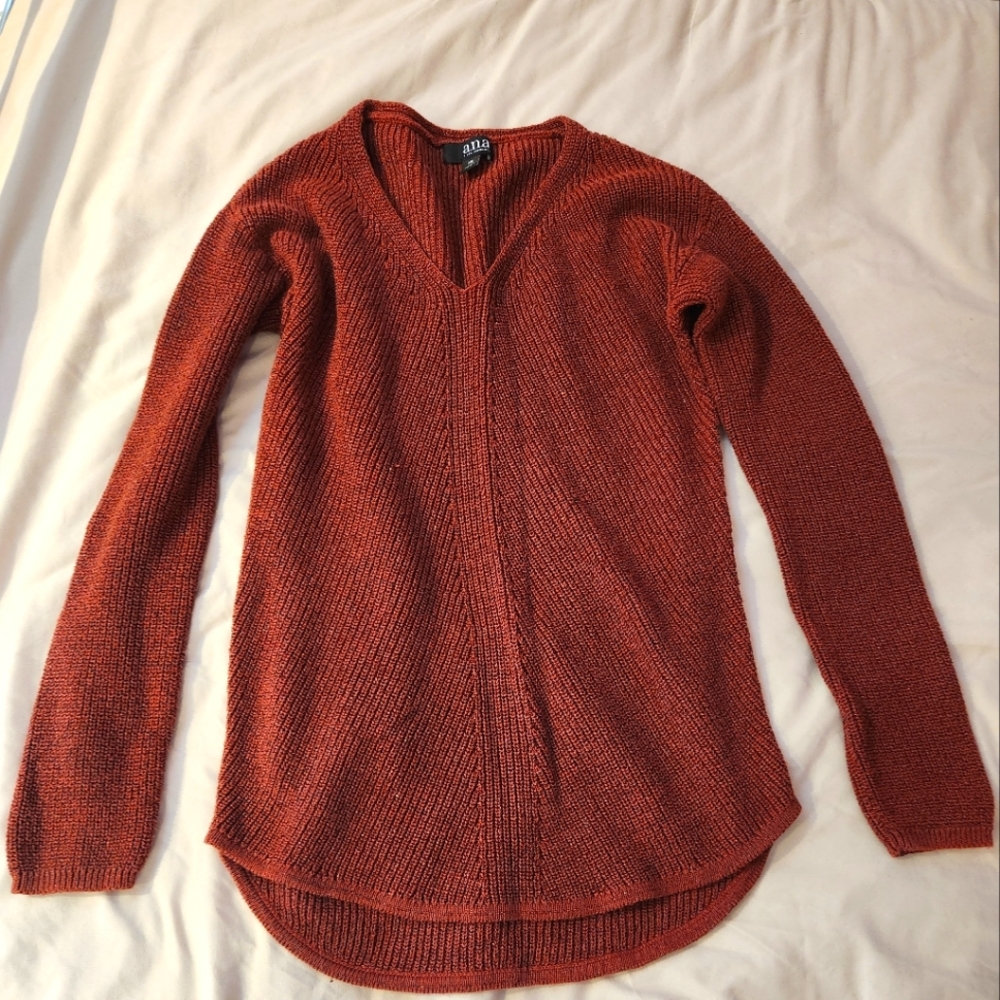 Ana XS Sweater Tunic Rust Orange